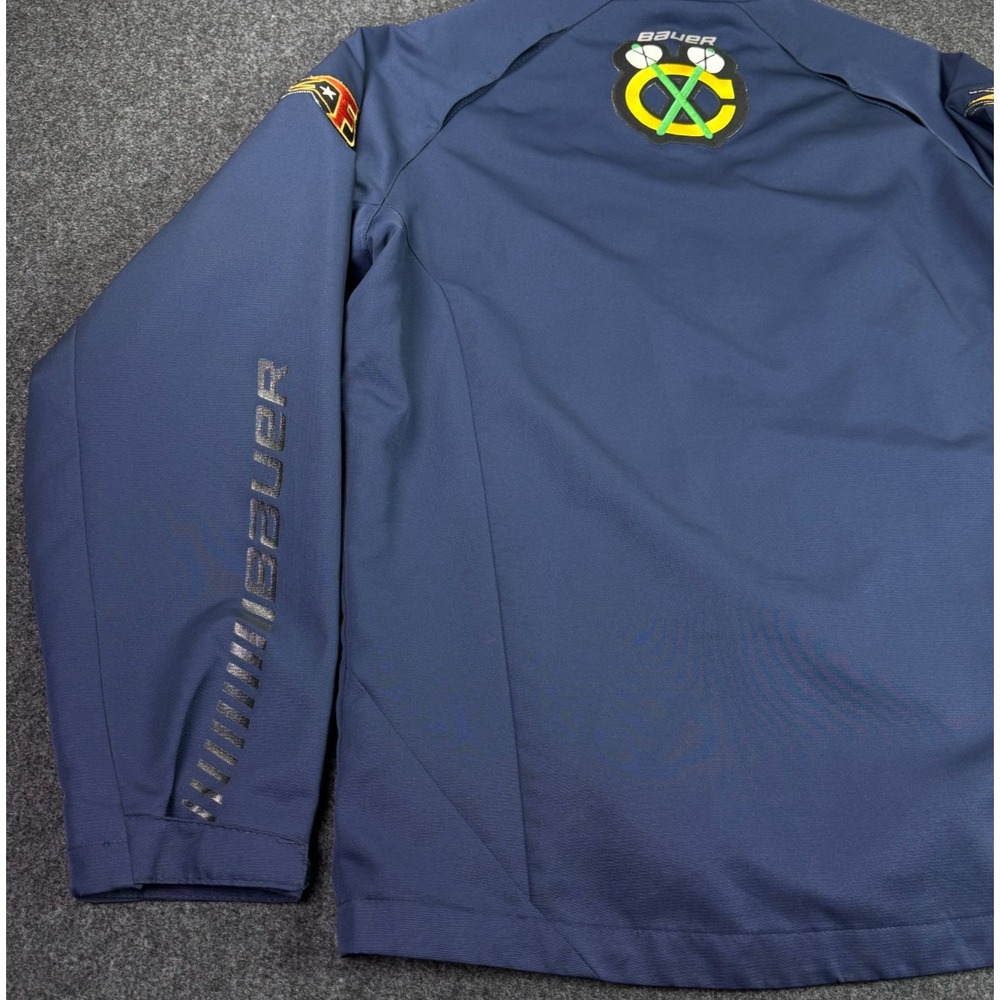 Bauer Team Chicago Blackhawks Indiana Fuel Embroidered Full Zip Jacket Mens XL - Picture 6 of 13